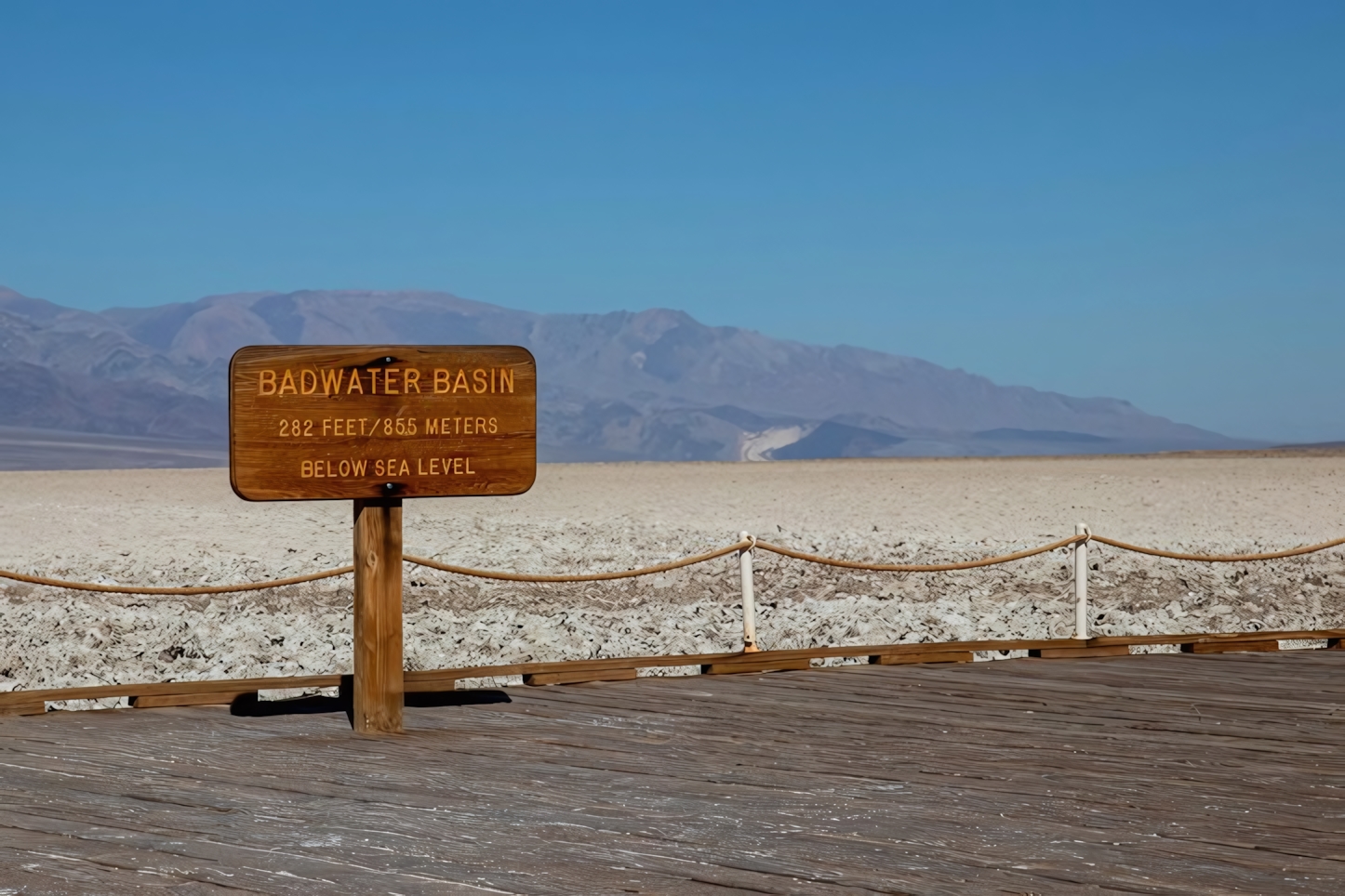 Badwater Basin Sign, Death Valley