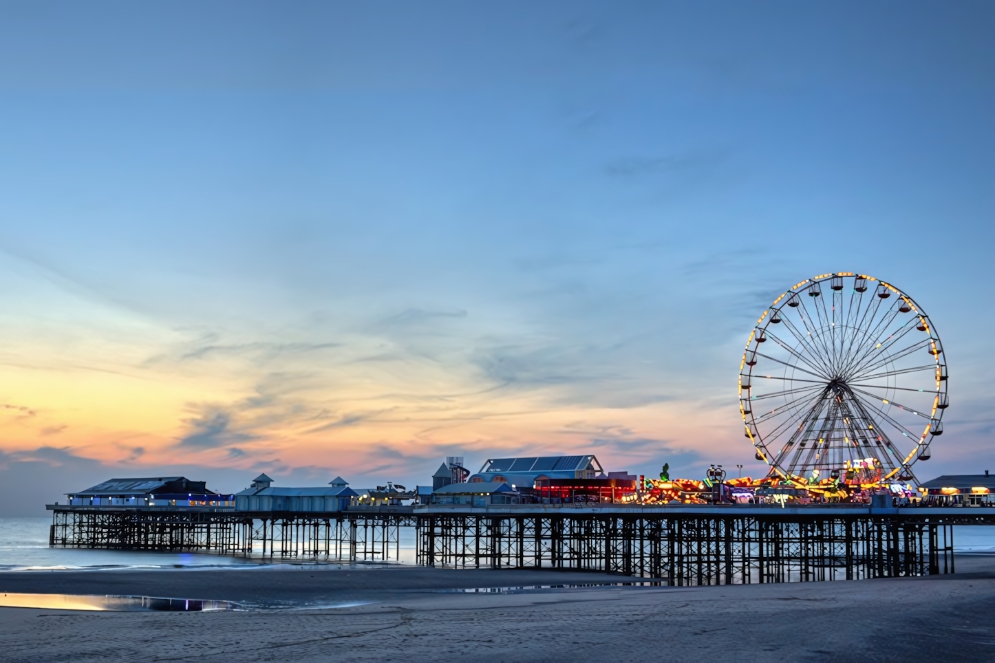 Blackpool in the evening