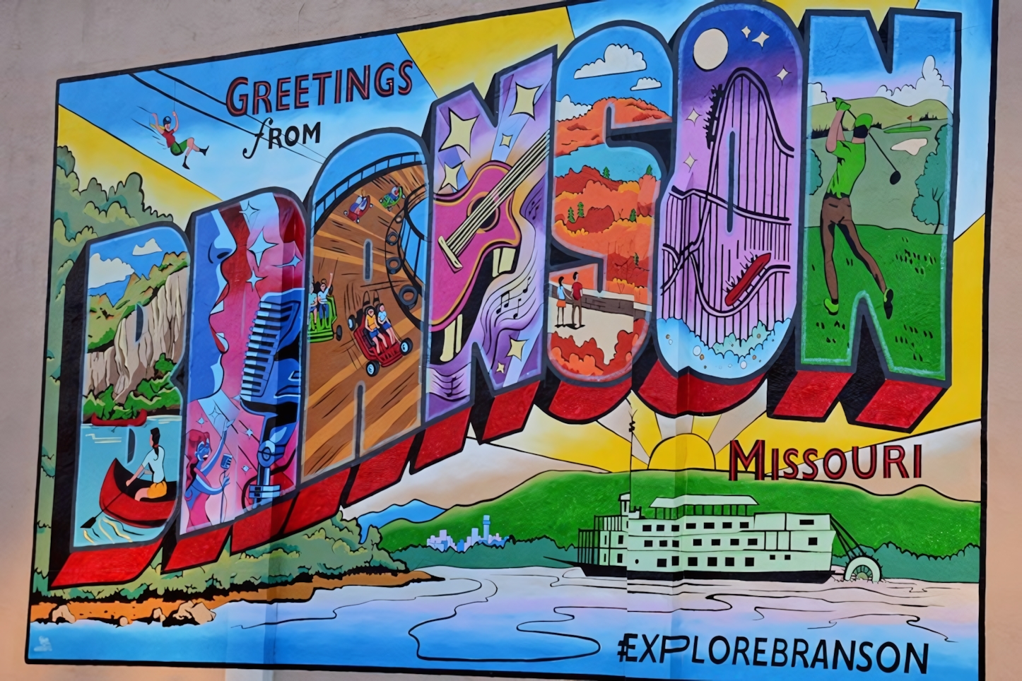 Branson Postcard Graffiti