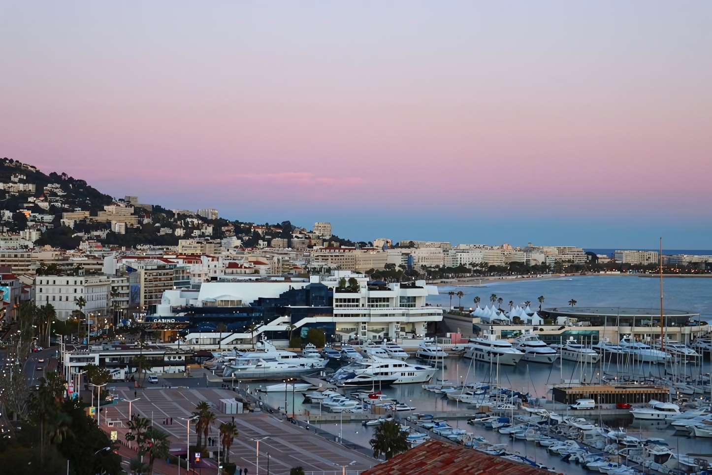 Cannes in the evening