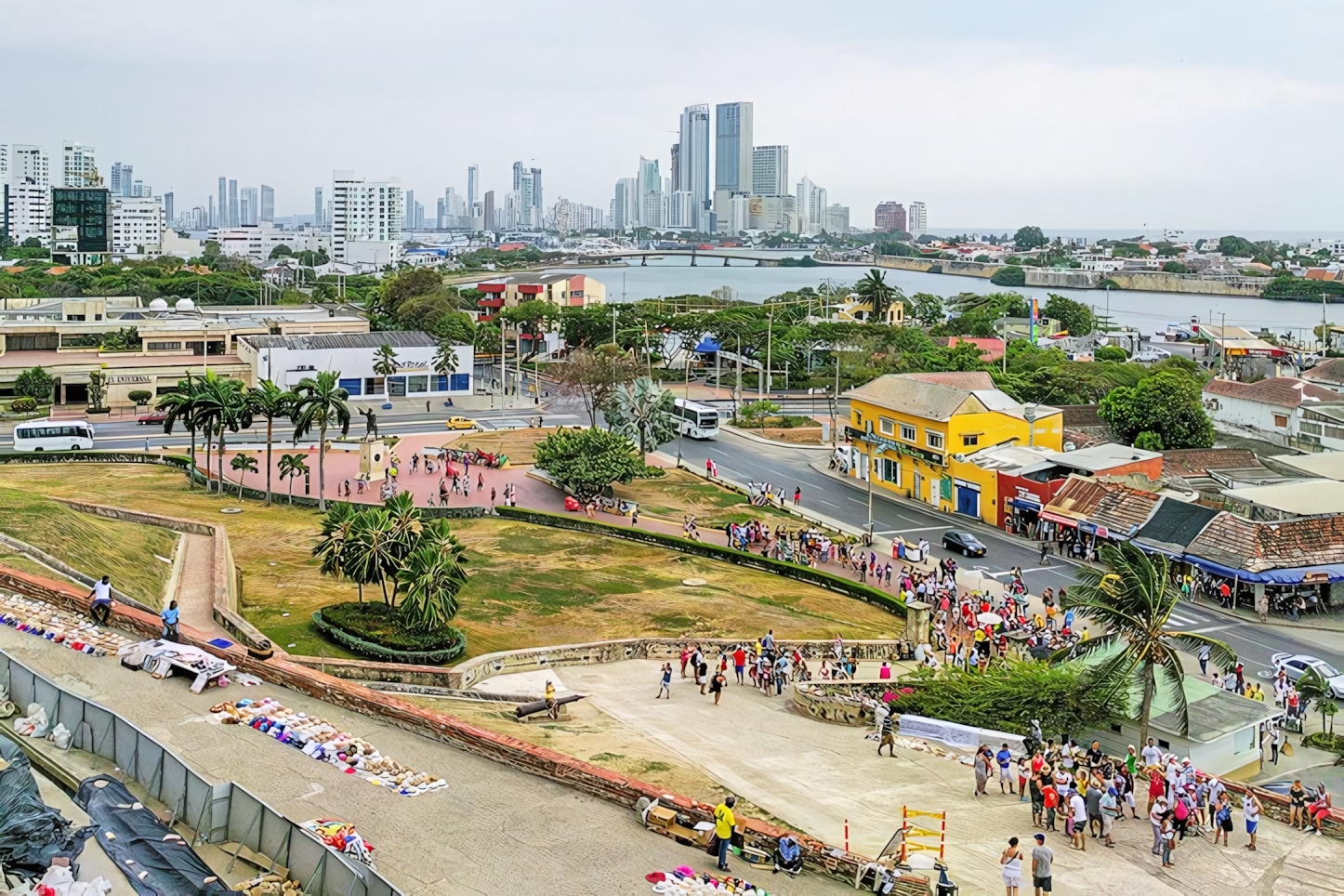 Cartagena Skyline as seen from the Castillo