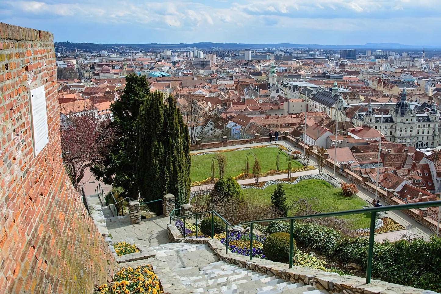 City view from Schlossberg, Graz