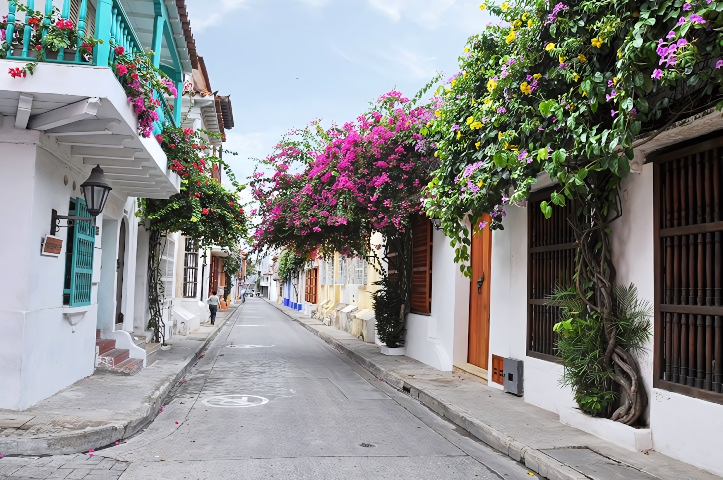 Colonial architecture in Old Town Cartagena