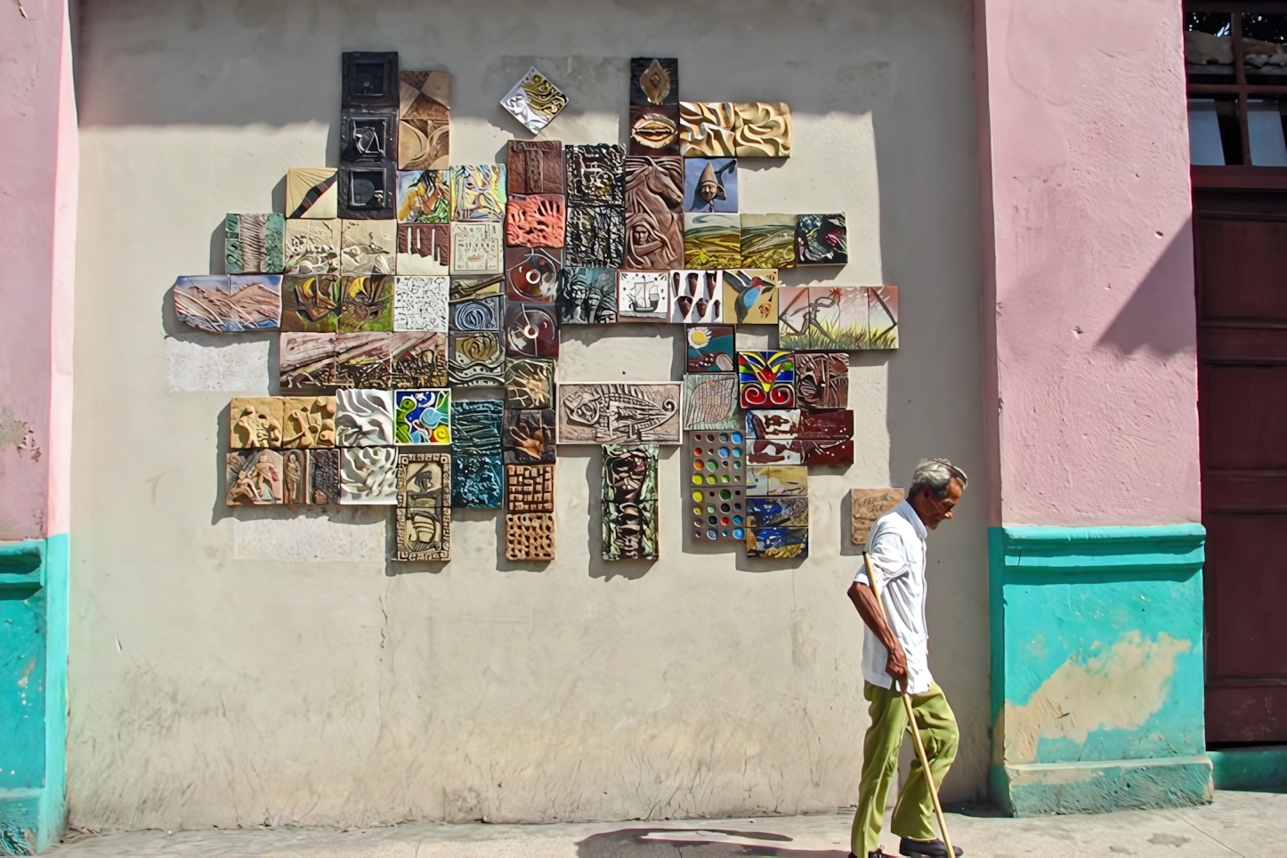 Colorful streets of Santiago de Cuba