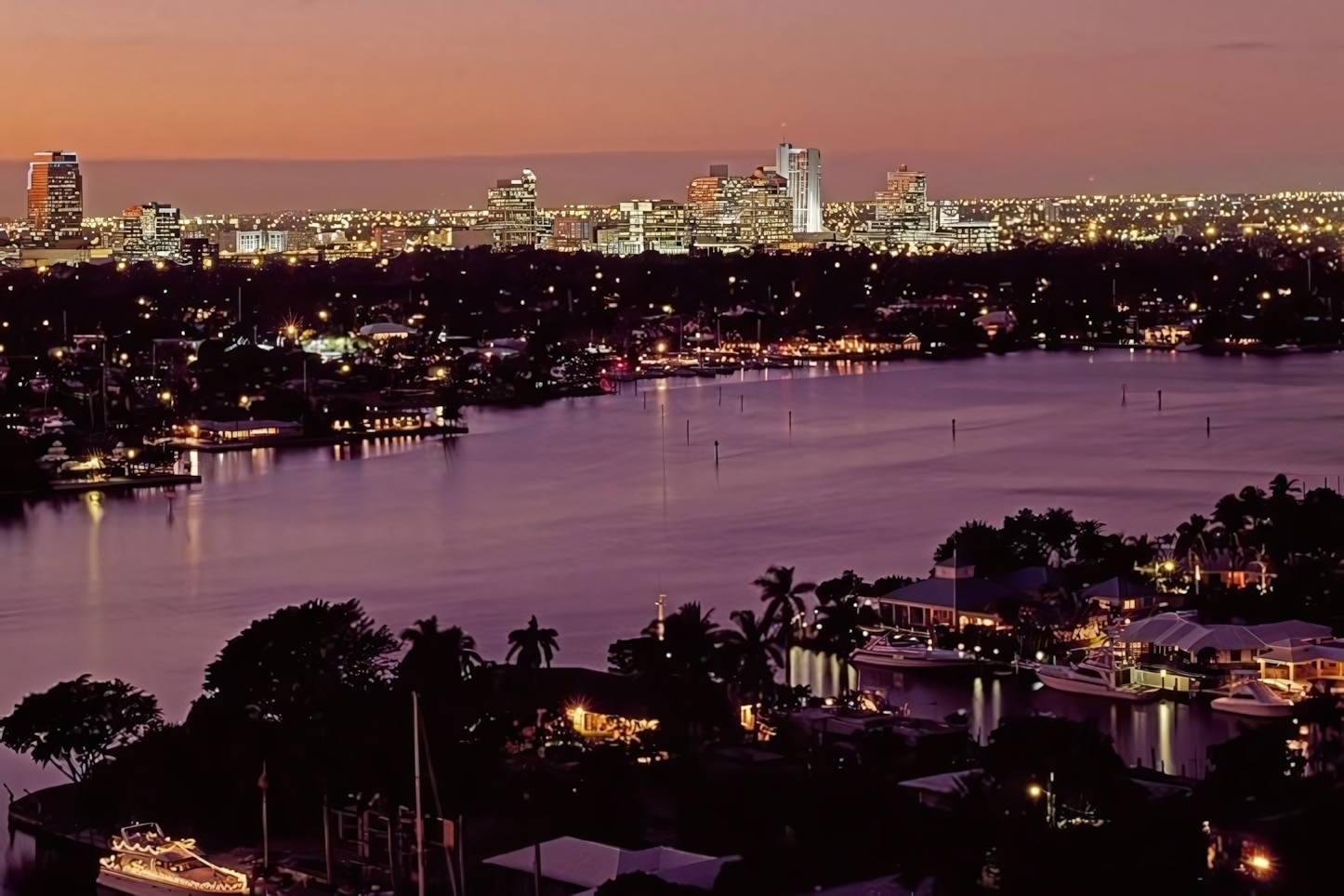 Fort Lauderdale at night