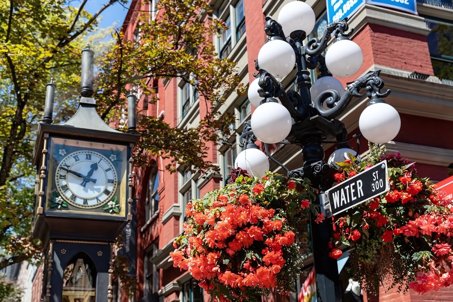 Gastown Vancouver Steam Clock Water Street