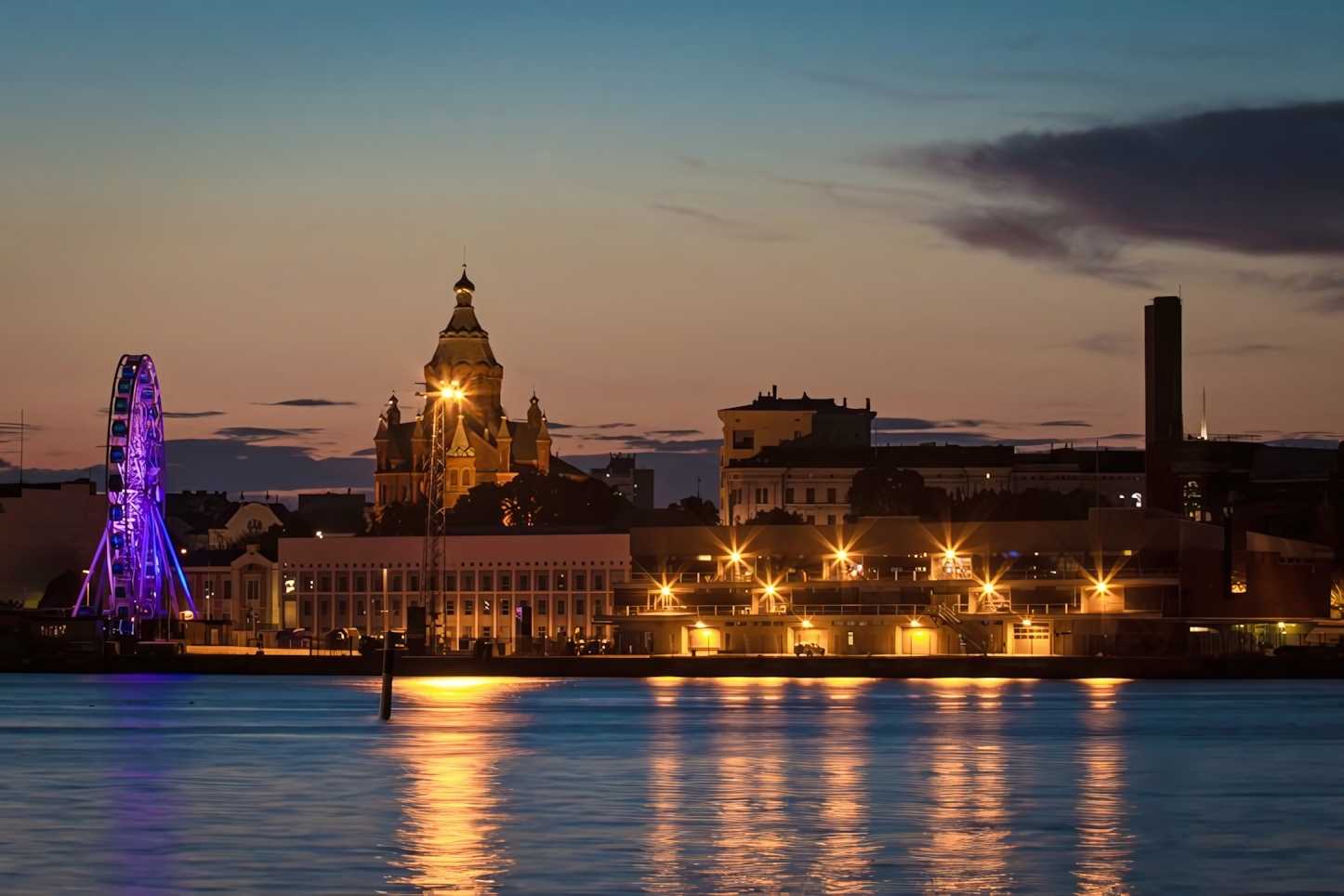 Helsinki at night