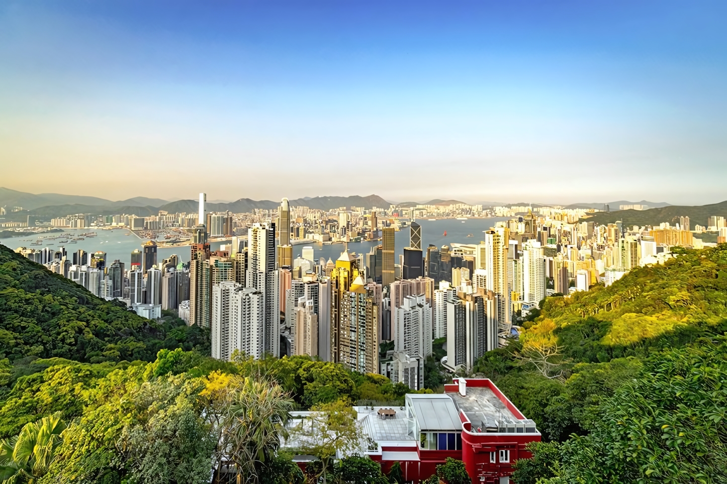 Hong Kong skyline as seen from Victoria Peak