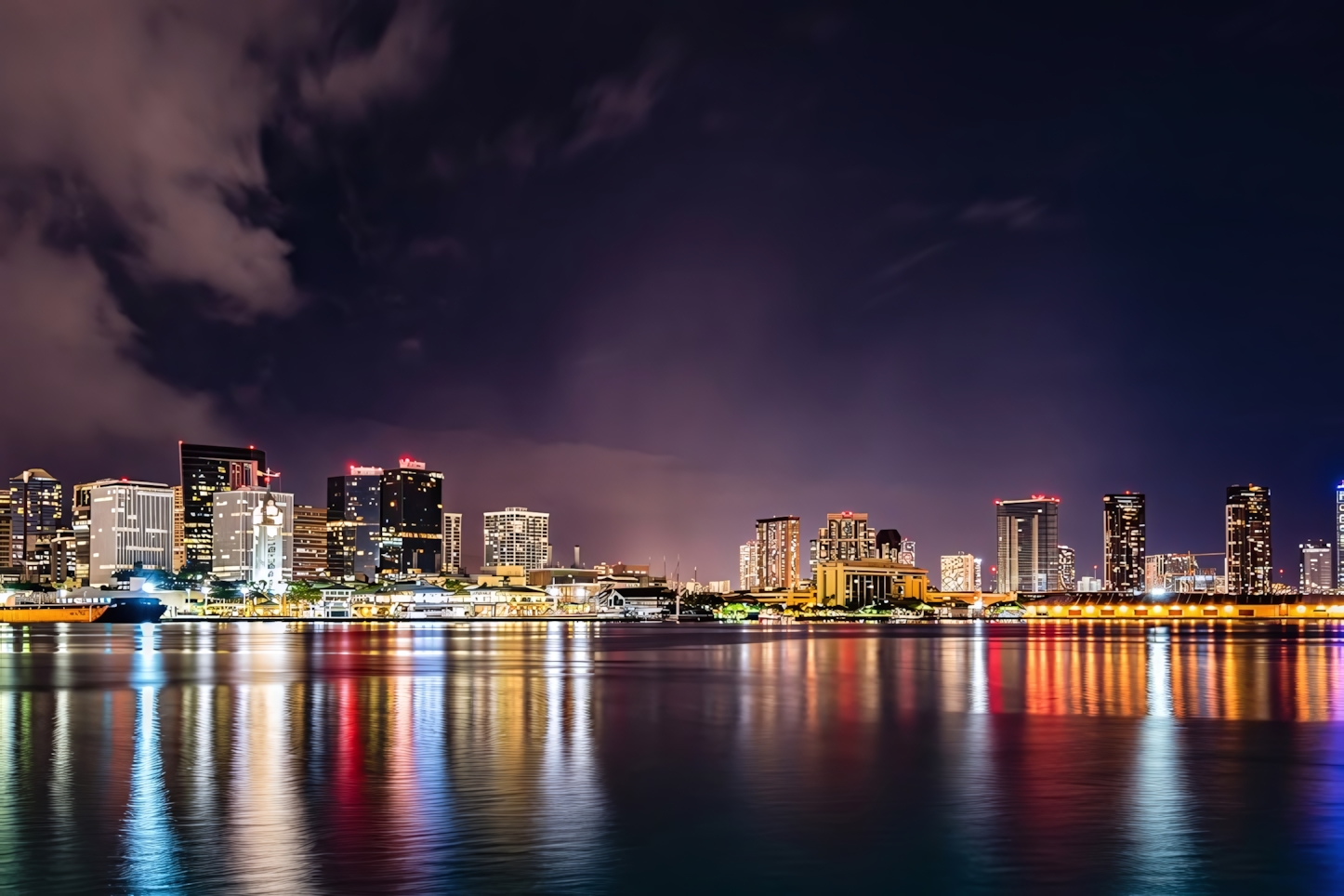 Honolulu at night