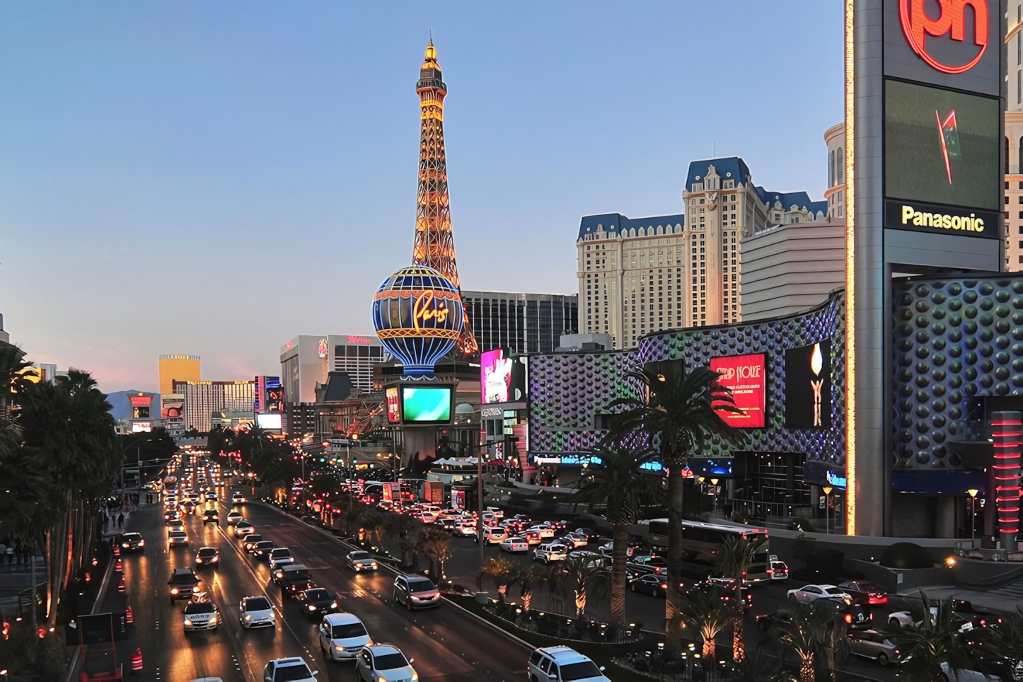 Las Vegas Strip at sunset