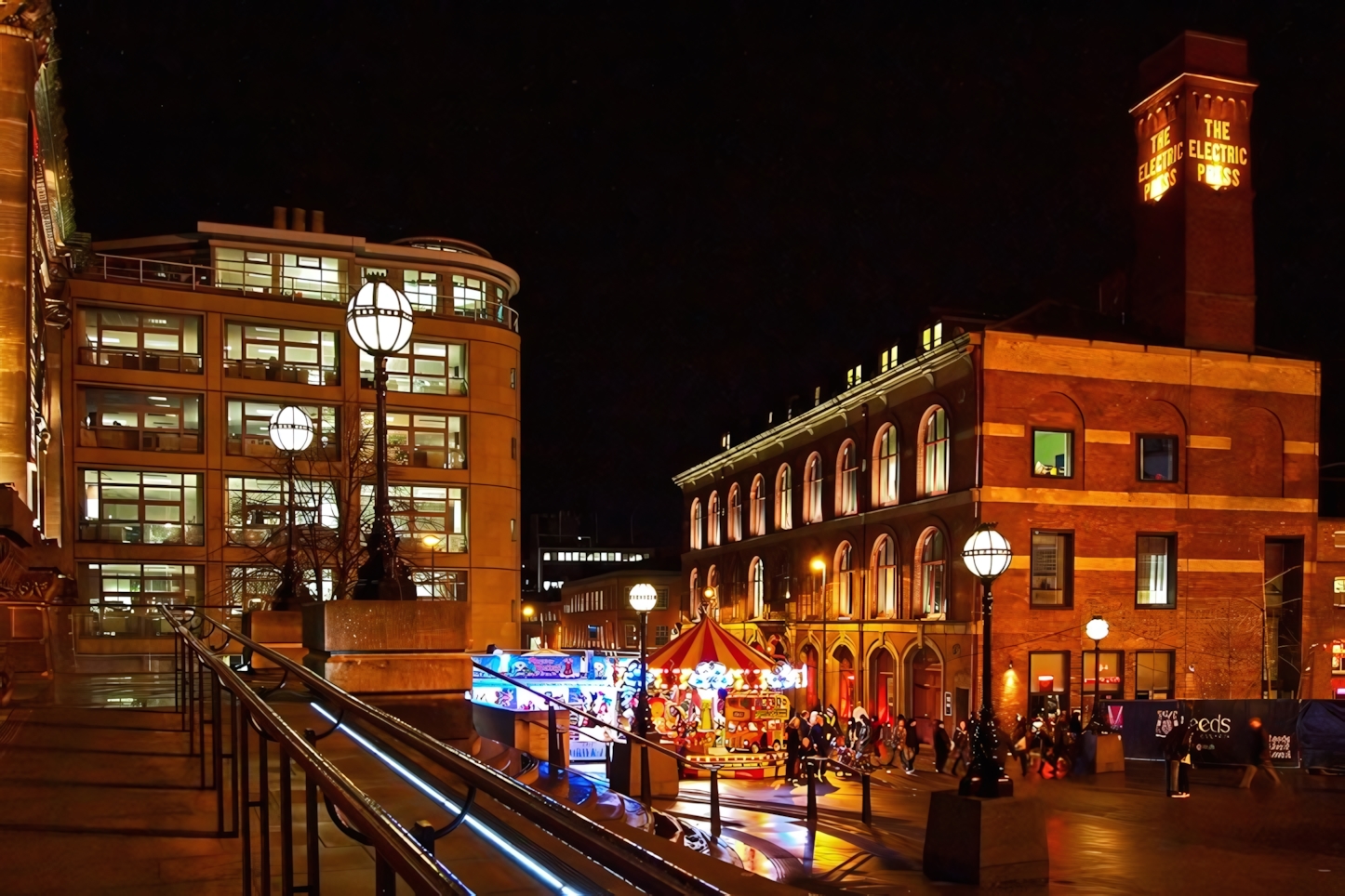 Leeds by night