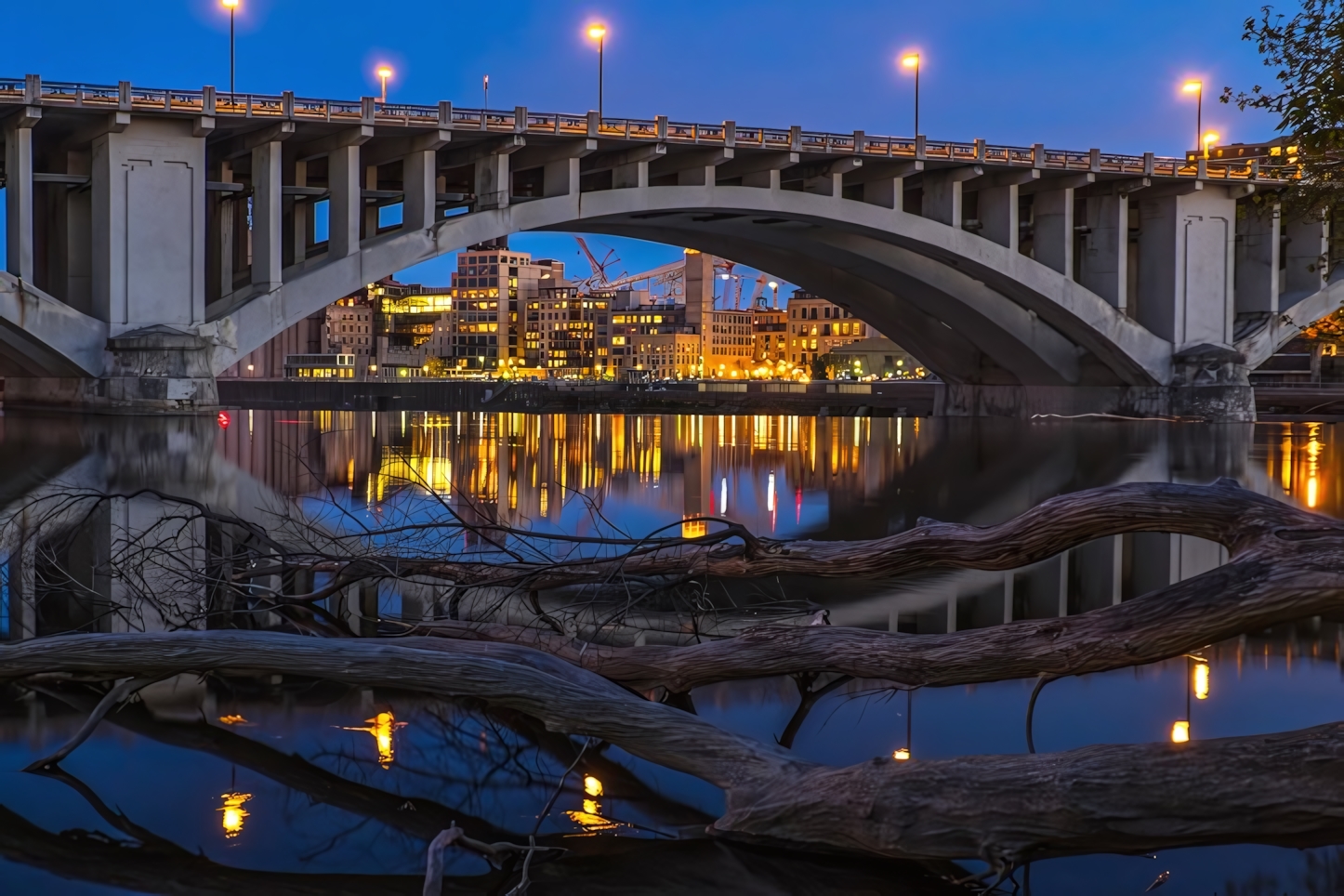 Mississippi River in the evening, Minneapolis