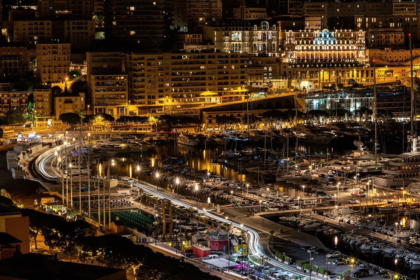 Monaco at night