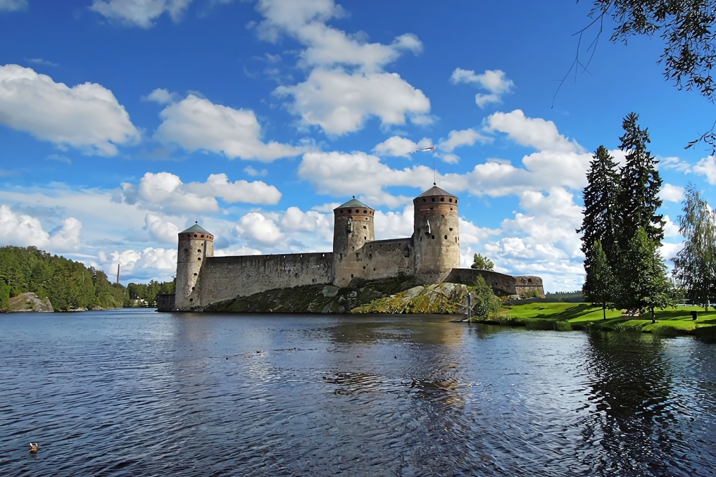 Olavinlinna Castle on Lake Saimaa, Savonlinna