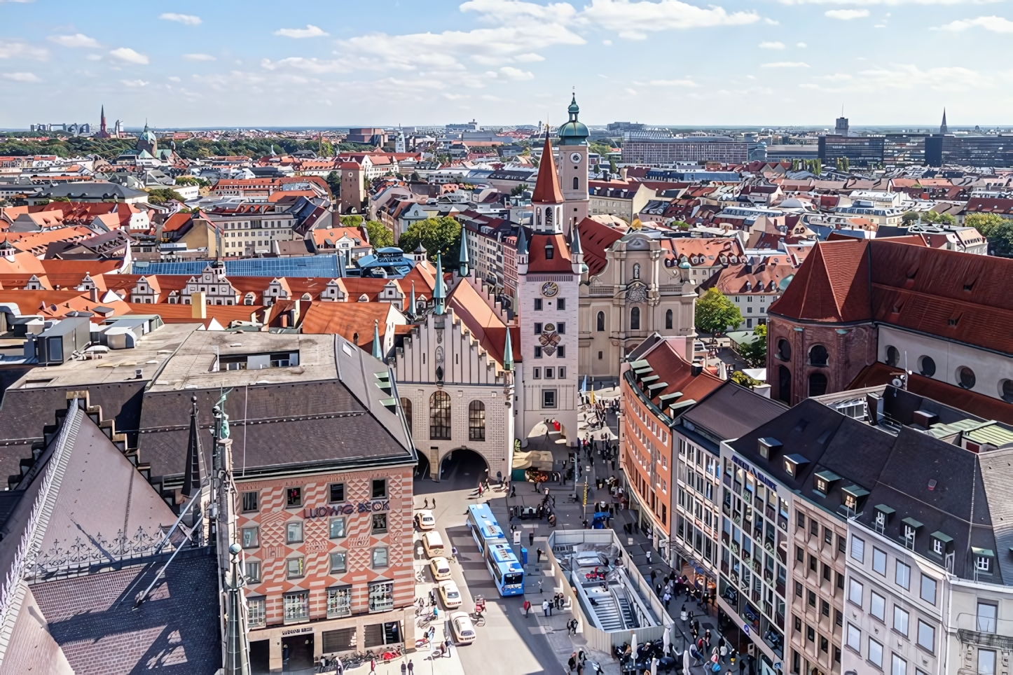 Old City Hall and Heiliggeistkirche, Munich