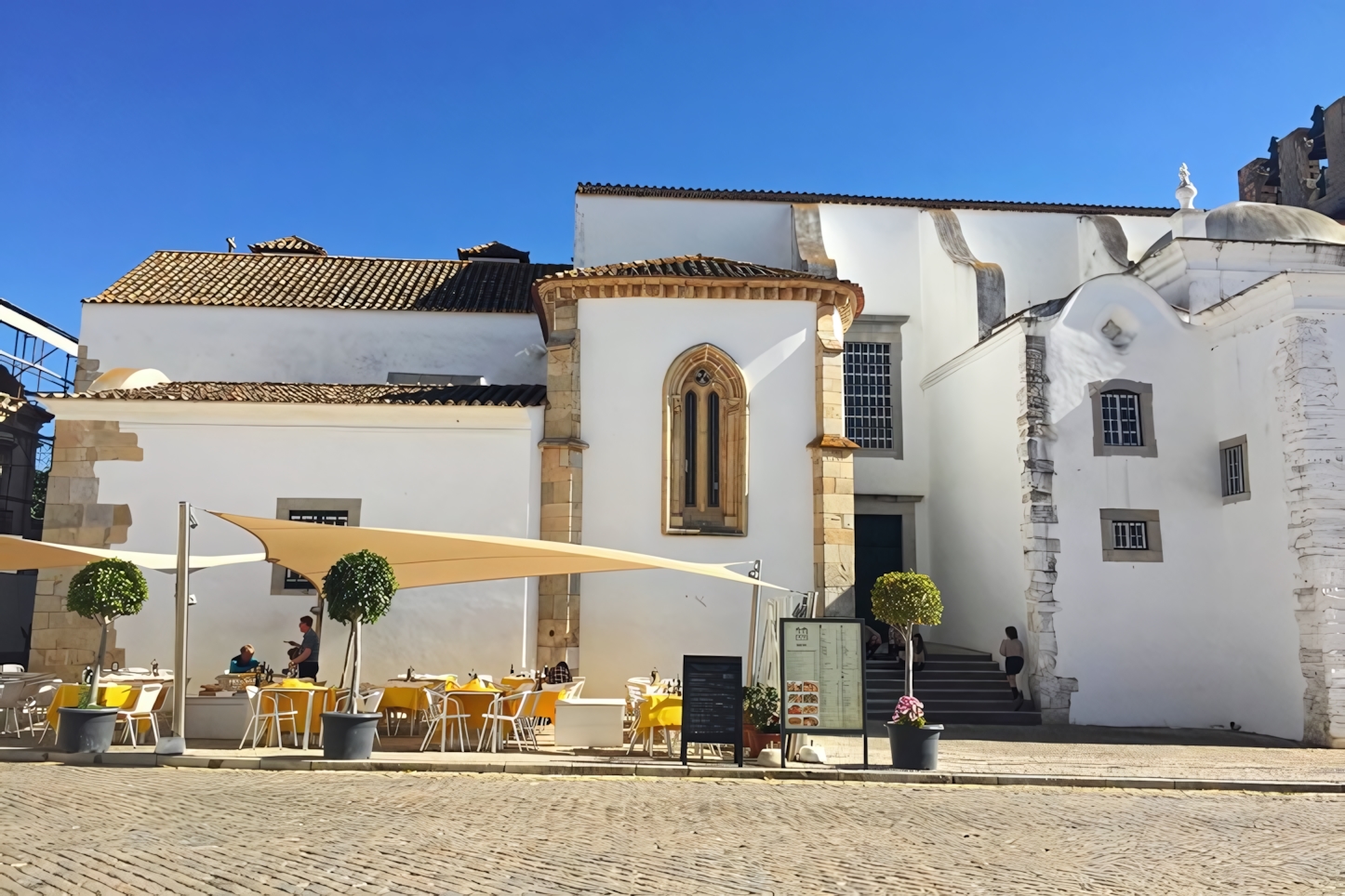 Outside Cafe Terraces, Faro