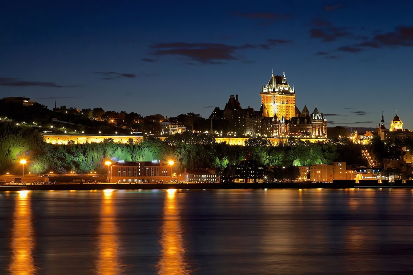 Quebec at night