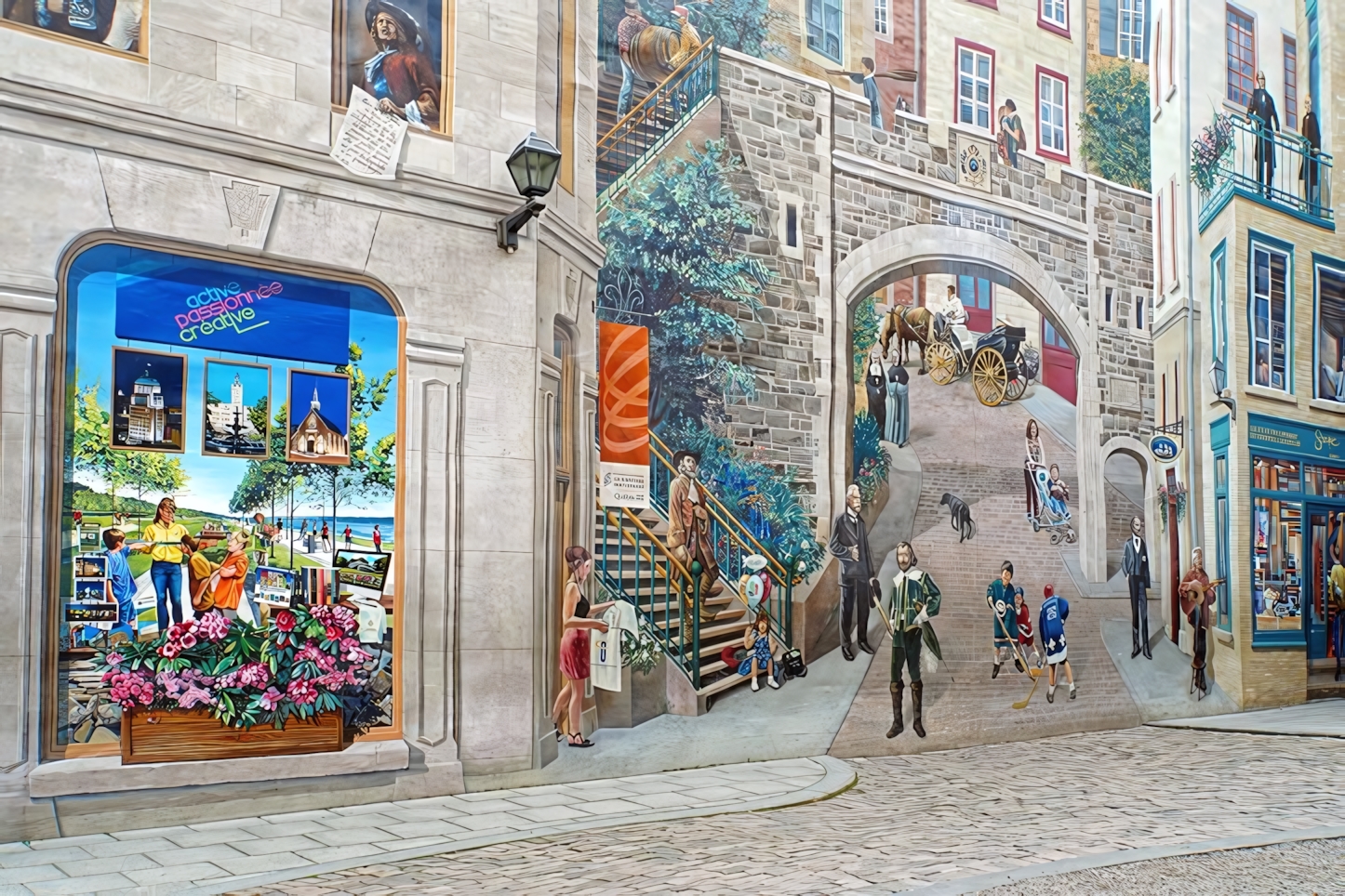 Quebec city mural