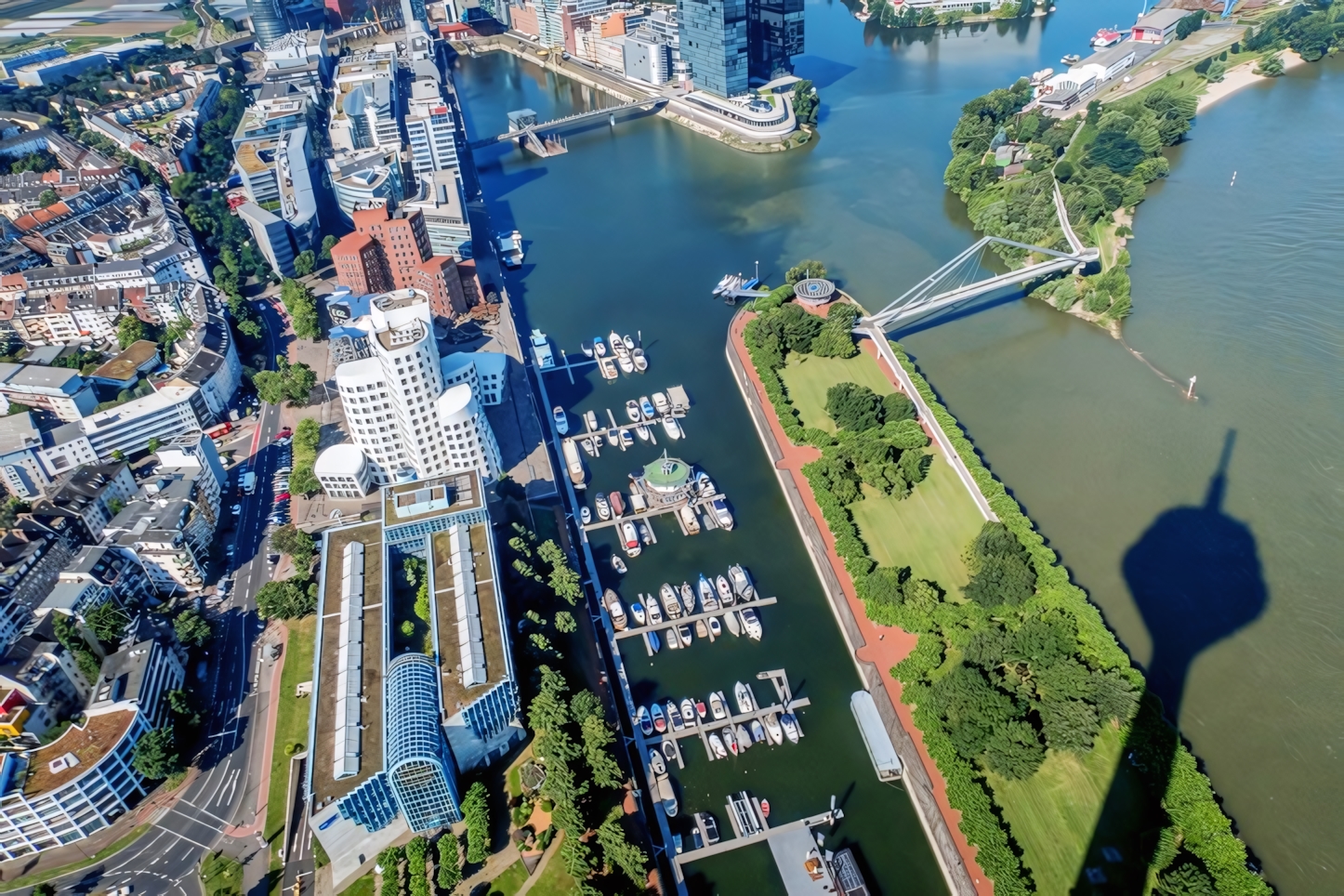 Rhine Tower view, Dusseldorf