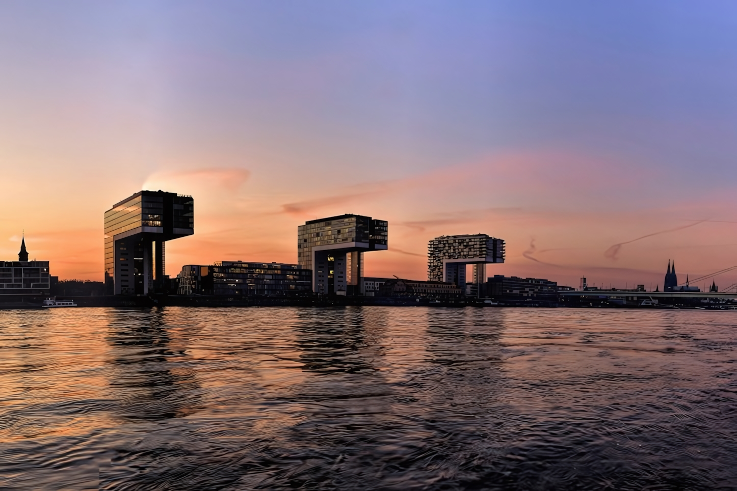 Rhine at sunset