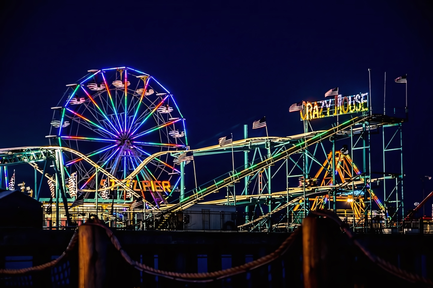 Steel Pier at night, Atlantic City