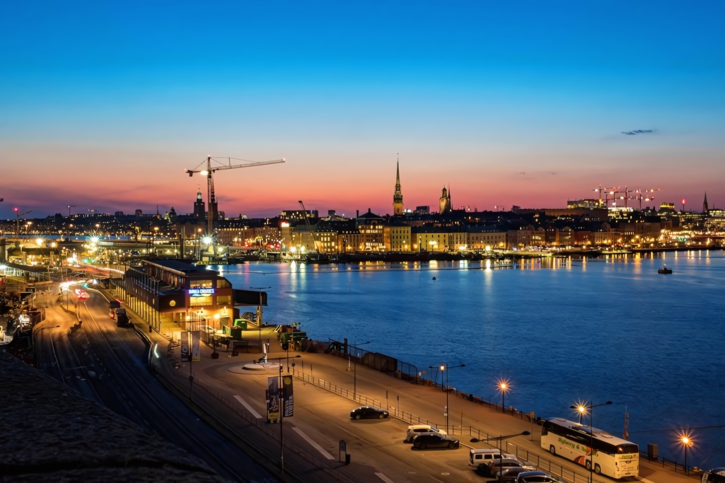 Stockholm at night