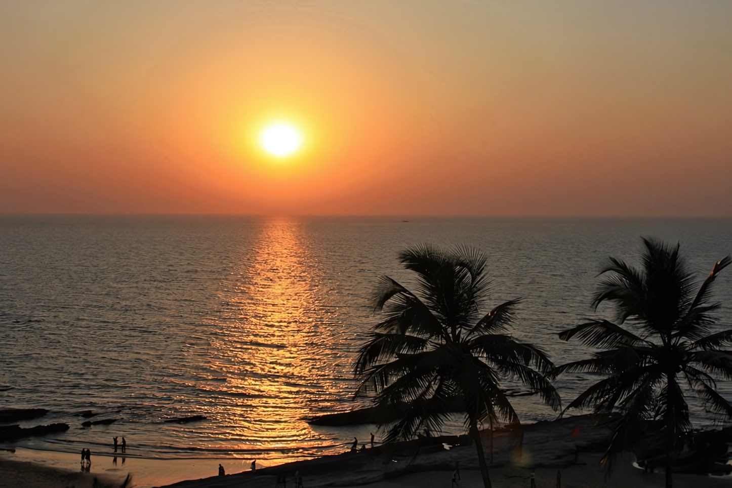 Sunset as seen form the Chapora Fort