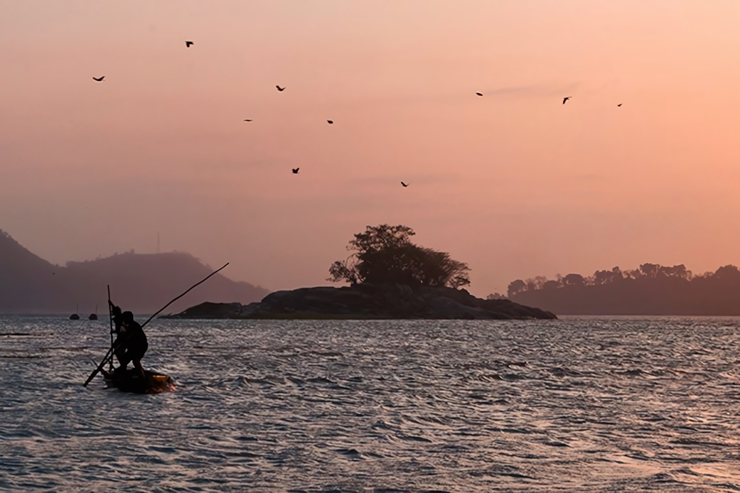 Sunset at Brahmaputra River, Guwahati