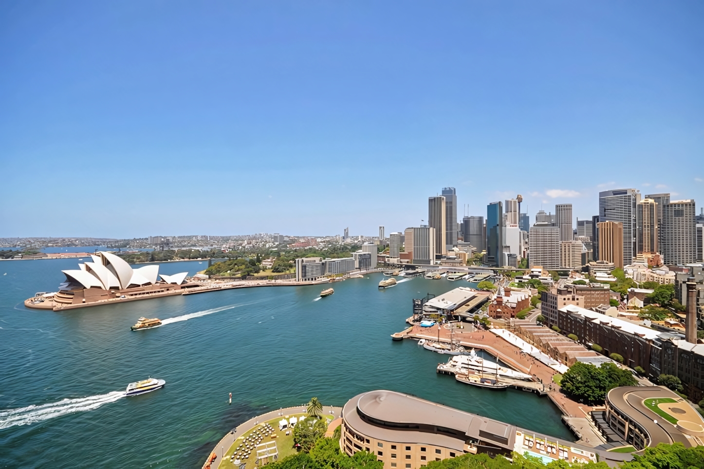 Sydney as seen from the Sydney Harbour Bridge