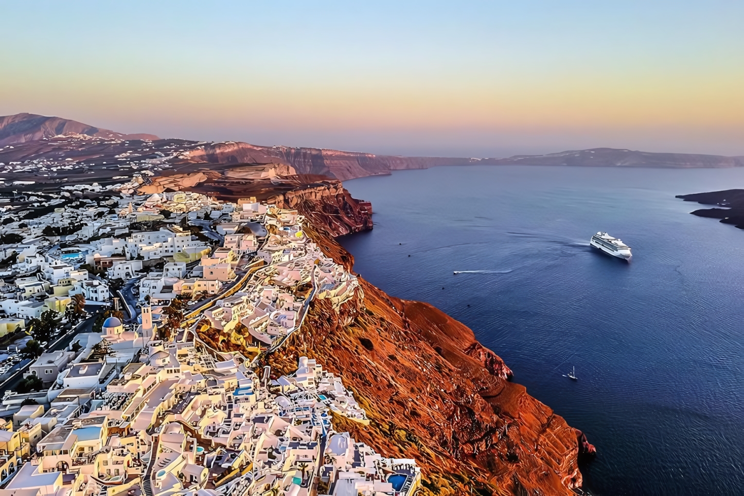 Taking a Ferry From Athens to Santorini