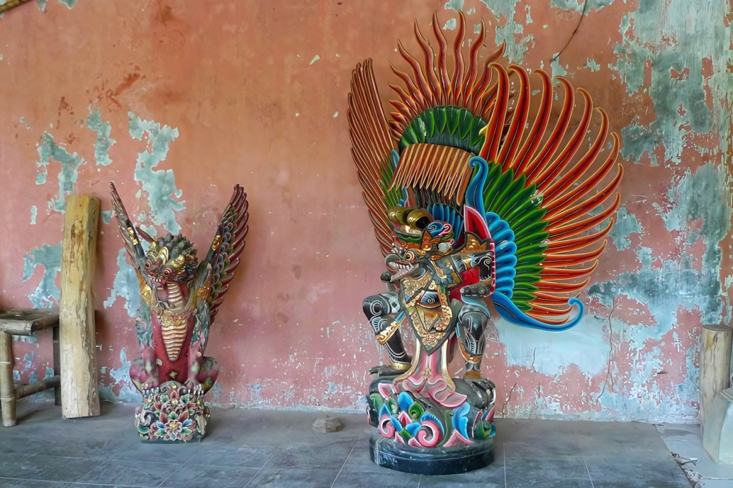 Traditional wooden sculptures, Bali