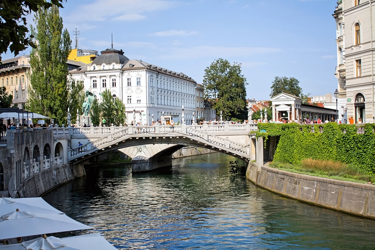 Triple Bridge and River Ljubljanica, Ljubljana