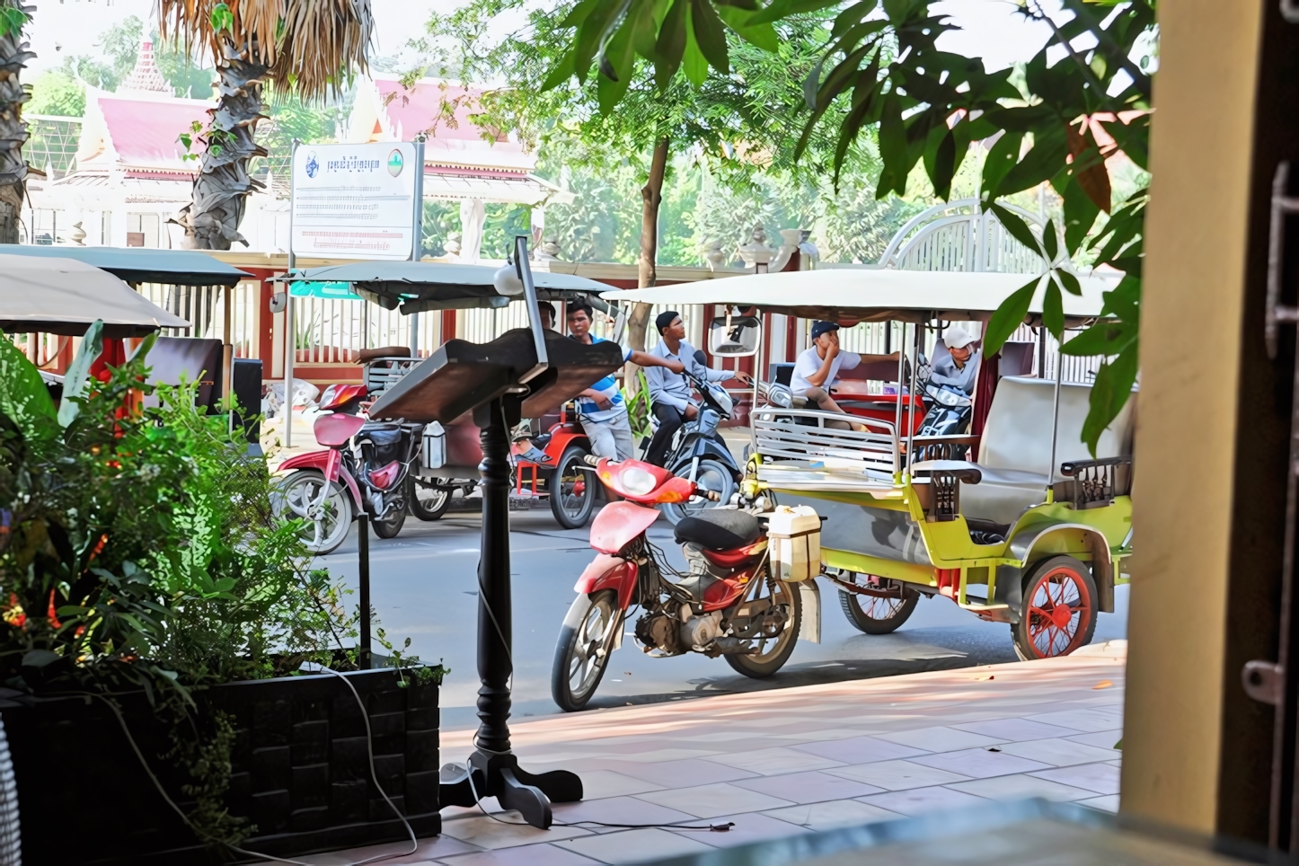 Tuk tuks in Siem Reap