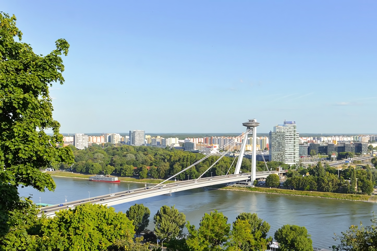 UFO tower and Most SNP bridge