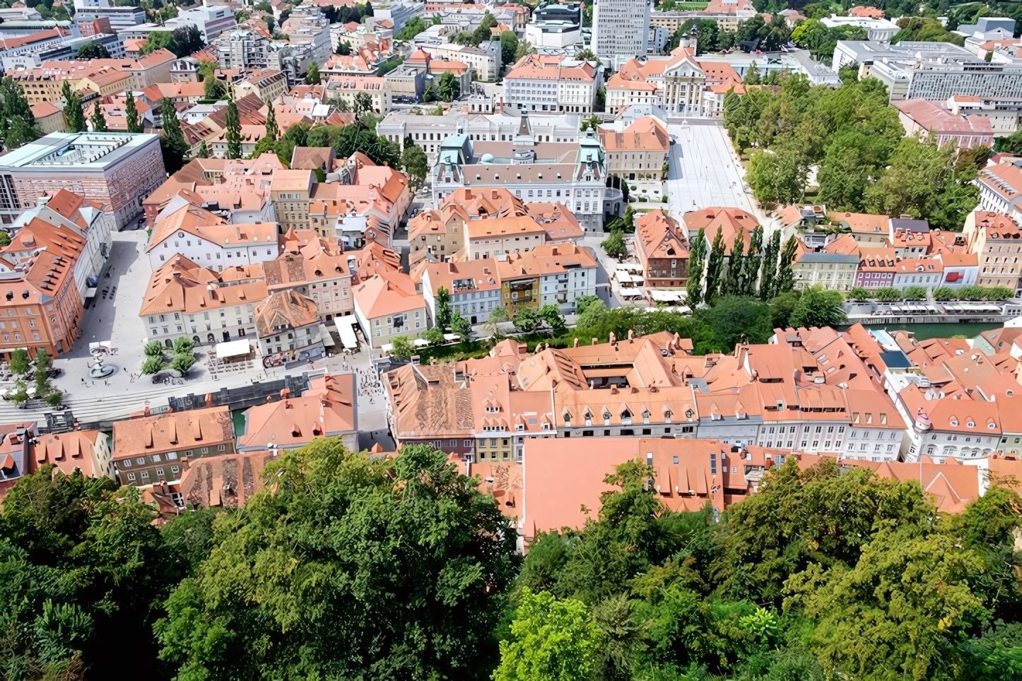 View from the castle, Ljubljana