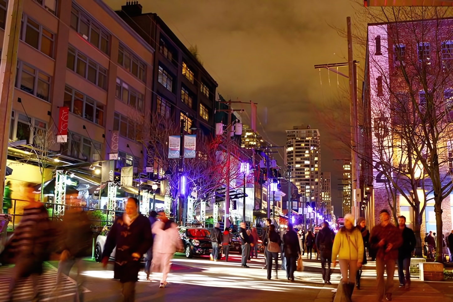 Yaletown at night