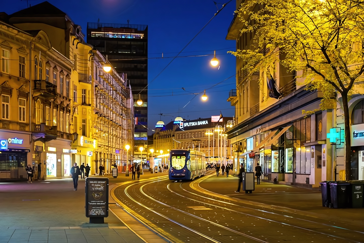 Zagreb at night